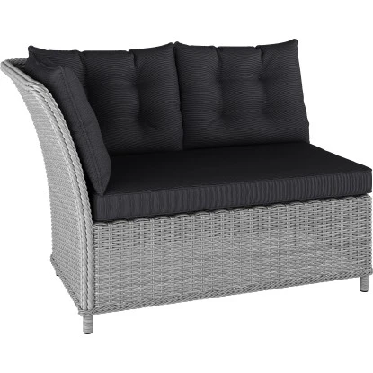 Lounge-Set Mit Esstisch Madison 4-teilig Aus Polyrattan Weiß-Grau 6 Lounge-Set Mit Esstisch Madison 4-teilig Aus Polyrattan Weiß-Grau – Bild 6