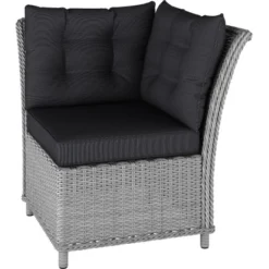 Lounge-Set Mit Esstisch Madison 4-teilig Aus Polyrattan Weiß-Grau 20 Lounge-Set Mit Esstisch Madison 4-teilig Aus Polyrattan Weiß-Grau -Gartengeschäft 4048124992548 S04 080819