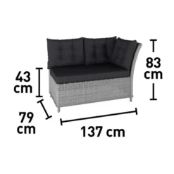 Lounge-Set Mit Esstisch Madison 4-teilig Aus Polyrattan Weiß-Grau 15 Lounge-Set Mit Esstisch Madison 4-teilig Aus Polyrattan Weiß-Grau -Gartengeschäft 4048124992548 VM02 091020