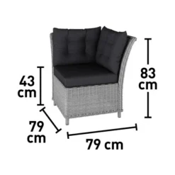 Lounge-Set Mit Esstisch Madison 4-teilig Aus Polyrattan Weiß-Grau 16 Lounge-Set Mit Esstisch Madison 4-teilig Aus Polyrattan Weiß-Grau -Gartengeschäft 4048124992548 VM03 091020