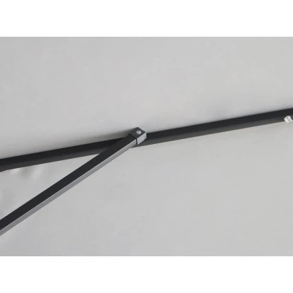 Sonnenschirm Wando Ø 270 Cm Grau Mit Kurbel Und LED-Beleuchtung 10 Sonnenschirm Wando Ø 270 Cm Grau Mit Kurbel Und LED-Beleuchtung – Bild 10