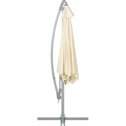 Ampelschirm Valdosta Ø 300 Cm Beige Mit Kurbel 3 Ampelschirm Valdosta Ø 300 Cm Beige Mit Kurbel – Bild 3