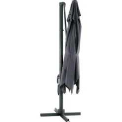 Ampelschirm Moga Ø 300 Cm Grey Mit Kurbelmechanik -Gartengeschäft 4048126608515 S02 070820 L