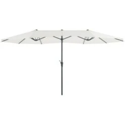 Balkonschirm Cloyna Ø 270 Cm Ecru Mit Kurbelmechanik