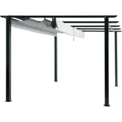 Pavillon Valleton Anthrazit 300 Cm X 400 Cm -Gartengeschäft 4048126615810 S02 050820 L