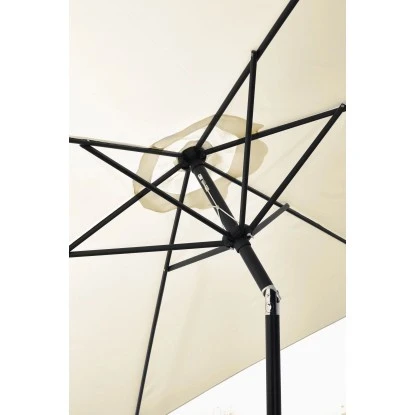 Gartenfreude Marktschirm Ø 200 Cm Creme Mit Kurbelmechanik 3 Gartenfreude Marktschirm Ø 200 Cm Creme Mit Kurbelmechanik – Bild 3