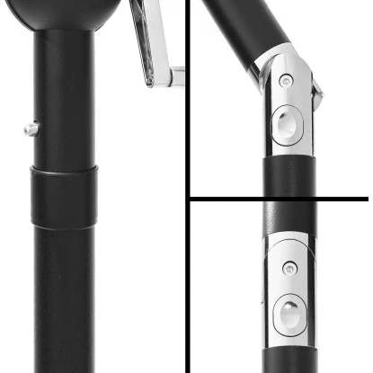 Gartenfreude Marktschirm Ø 200 Cm Creme Mit Kurbelmechanik 5 Gartenfreude Marktschirm Ø 200 Cm Creme Mit Kurbelmechanik – Bild 5