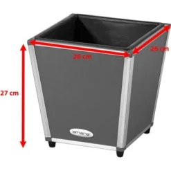 Amare Blumentopf Pur Fiberglas Design 26 Cm X 26 Cm X 27 Cm Grau 14 Amare Blumentopf Pur Fiberglas Design 26 Cm X 26 Cm X 27 Cm Grau -Gartengeschäft 4251083908103 4655 6