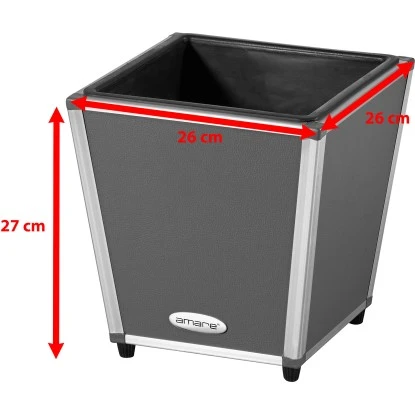 Amare Blumentopf Pur Fiberglas Design 26 Cm X 26 Cm X 27 Cm Grau 6 Amare Blumentopf Pur Fiberglas Design 26 Cm X 26 Cm X 27 Cm Grau – Bild 6