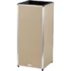 Amare Blumentopf Pur Fiberglas Design 33 Cm X 33 Cm X 76 Cm Beige