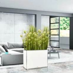 Amare Blumentopf Pur Fiberglas Design 28 Cm X 80 Cm X 61 Cm Weiß -Gartengeschäft 4251083908455 4655 7