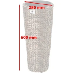 Gartenfreude Blumentopf Wasserhyazinthe 28 X 28 X 60 Cm Braun Kunststoffeinsatz -Gartengeschäft 4251083910427 4655 8