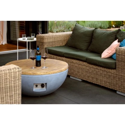 Dobar Outdoor-Feuerschale Mit Gasflamme Lunar Ø 90 Cm Grau 8 Dobar Outdoor-Feuerschale Mit Gasflamme Lunar Ø 90 Cm Grau – Bild 8