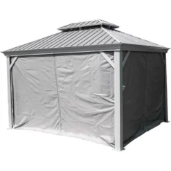 Sojag Aluminium Pavillon Messina 12 X 16 Champagner 363 X 483 X 307 Cm -Gartengeschäft 4691200 10