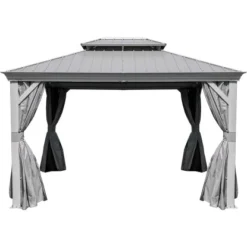 Sojag Aluminium Pavillon Messina 12 X 16 Champagner 363 X 483 X 307 Cm -Gartengeschäft 4691200 12