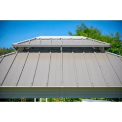 Sojag Aluminium Pavillon Messina 12 X 16 Champagner 363 X 483 X 307 Cm -Gartengeschäft 4691200 16