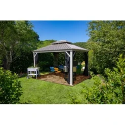 Sojag Aluminium Pavillon Messina 12 X 16 Champagner 363 X 483 X 307 Cm -Gartengeschäft 4691200 7