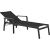 Sonnenliege Richmond Anthrazit/Teak