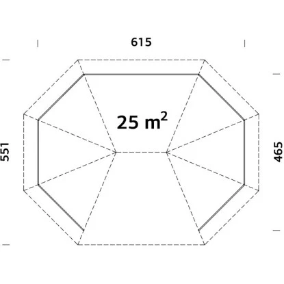Palmako Pavillon Betty 25,0 M² Weiß Grundiert 615 Cm X 551 Cm 2 Palmako Pavillon Betty 25,0 M² Weiß Grundiert 615 Cm X 551 Cm – Bild 2