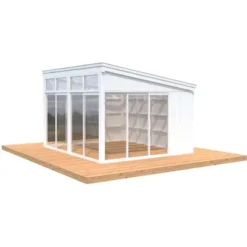 Palmako Pavillon Nova 13,0 M² Weiß Grundiert 417 Cm X 356 Cm