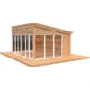 Palmako Pavillon Nova 17,8 M² Braun Tauchgrundiert 502 Cm X 396 Cm