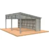 Palmako Pavillon Nova 21,5 M² Kit Grau Tauchgrundiert 602 Cm X 396 Cm