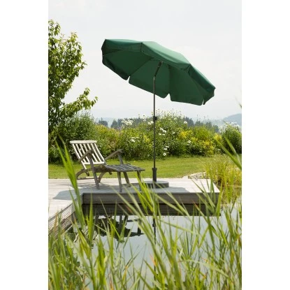 Schneider Schirme Balkonschirm Ø 200 Cm Grün Mit Push-Up Mechanik 2 Schneider Schirme Balkonschirm Ø 200 Cm Grün Mit Push-Up Mechanik – Bild 2