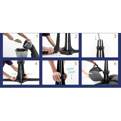 Baser Sonnenschirmständer 40 Kg Dunkelgrau 4 Baser Sonnenschirmständer 40 Kg Dunkelgrau – Bild 4