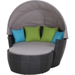 Siena Garden Sofabett Hawaii 115 X 154 X 158 Cm Titan 2-tlg. Inkl. Anstellsofa