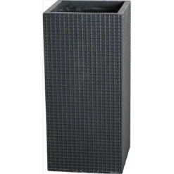 OBI Pflanzsäule Moire 19,5 Cm X 19,5 Cm Anthrazit