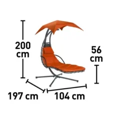 Schwingliege Palmdale Mit Sonnendach Aus Textilen Terracotta 5 Schwingliege Palmdale Mit Sonnendach Aus Textilen Terracotta -Gartengeschäft 5614292 VM01
