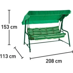 Hollywoodschaukel Norfolk Aus Textilen -Gartengeschäft 575065 3299 4