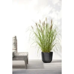 Ecopots Pflanztopf Oslo Dunkelgrau 25 Cm X 21,8 Cm -Gartengeschäft 5WaterReservoirDarkGrey 90