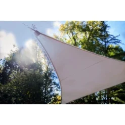 Perel Sonnensegel Mit LED-Beleuchtung Dreieckig 3,6 M X 3,6 M X 3,6 M Taupe -Gartengeschäft 600821 1717 3