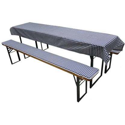 Gardamo Auflagen Zu Festzeltgarnitur 3-tlg. Blau-Weiß 220 Cm X 25 Cm X 2 Cm 1 Gardamo Auflagen Zu Festzeltgarnitur 3-tlg. Blau-Weiß 220 Cm X 25 Cm X 2 Cm