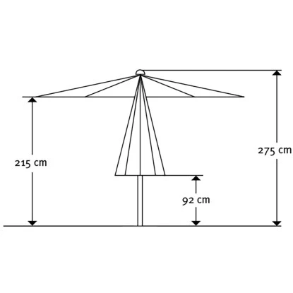 Schneider Sonnenschirm Rooftop Silbergrau Ø 350 Cm 2 Schneider Sonnenschirm Rooftop Silbergrau Ø 350 Cm – Bild 2