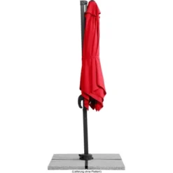 Schneider Schirme Ampelschirm 230 Cm X 300 Cm Rot Mit Kurbelmechanik -Gartengeschäft 609384 2630 06