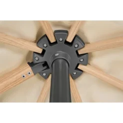Schneider Ampelschirm Rhodos Twist Woody Natur 300 Cm X 300 Cm -Gartengeschäft 609397 2630 06