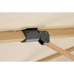 Schneider Ampelschirm Rhodos Twist Woody Natur 300 Cm X 300 Cm -Gartengeschäft 609397 2630 08