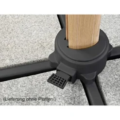 Schneider Ampelschirm Rhodos Twist Woody Natur 300 Cm X 300 Cm -Gartengeschäft 609397 2630 09