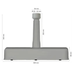 Schneider Beton-Balkonständer Silbergrau Ca. 20 Kg 10 Schneider Beton-Balkonständer Silbergrau Ca. 20 Kg -Gartengeschäft 663111 2630 5