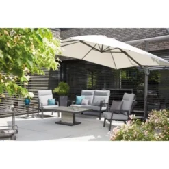 Siena Garden Ampelschirm Sunset N+ 300 Cm X 300 Cm Anthrazit Mit Kurbelmechanik -Gartengeschäft 717136 1346 18