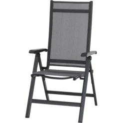 Siena Garden Klappsessel Tesoro Alu 68 Cm X 60 Cm X 110 Cm Anthrazit Matt