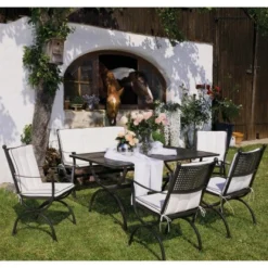 MBM Sessel Romeo Stahl 64 Cm X 55 Cm X 90 Cm Marone -Gartengeschäft 720706 1346 12