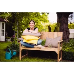 Siena Garden Bank Loreo 2-Sitzer Teak 124 Cm X 60 Cm X 90 Cm Natur -Gartengeschäft 720825 1346 08