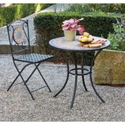 Siena Garden Klappsessel Prato Eisen 37 Cm X 36 Cm X 90 Cm Schwarz Mosaik -Gartengeschäft 720892 1346 03