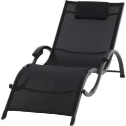 Siena Garden Sonnenliege Tropez 210 Cm X 65 Cm X 42,5 Cm Anthrazit