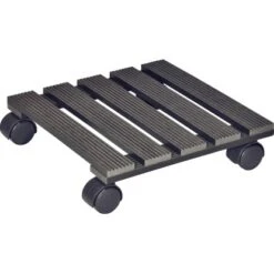 Wagner Multi Pflanzenroller WPC Anthrazit Eckig 8,3 Cm X 29 Cm X 29 Cm FSC®