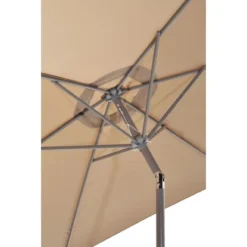 Gartenfreude Marktschirm Ø 300 Cm Taupe Mit Kurbelmechanik -Gartengeschäft 753056 4655 2