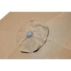 Gartenfreude Marktschirm Ø 300 Cm Taupe Mit Kurbelmechanik -Gartengeschäft 753056 4655 3